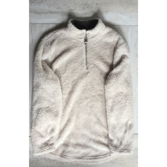 Tan Sherpa Quarter Zip Pullover Fleece - Picture 6 of 8